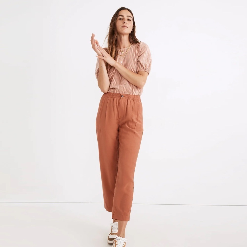 Madewell - Drapey Track Trousers - Burnt Orange